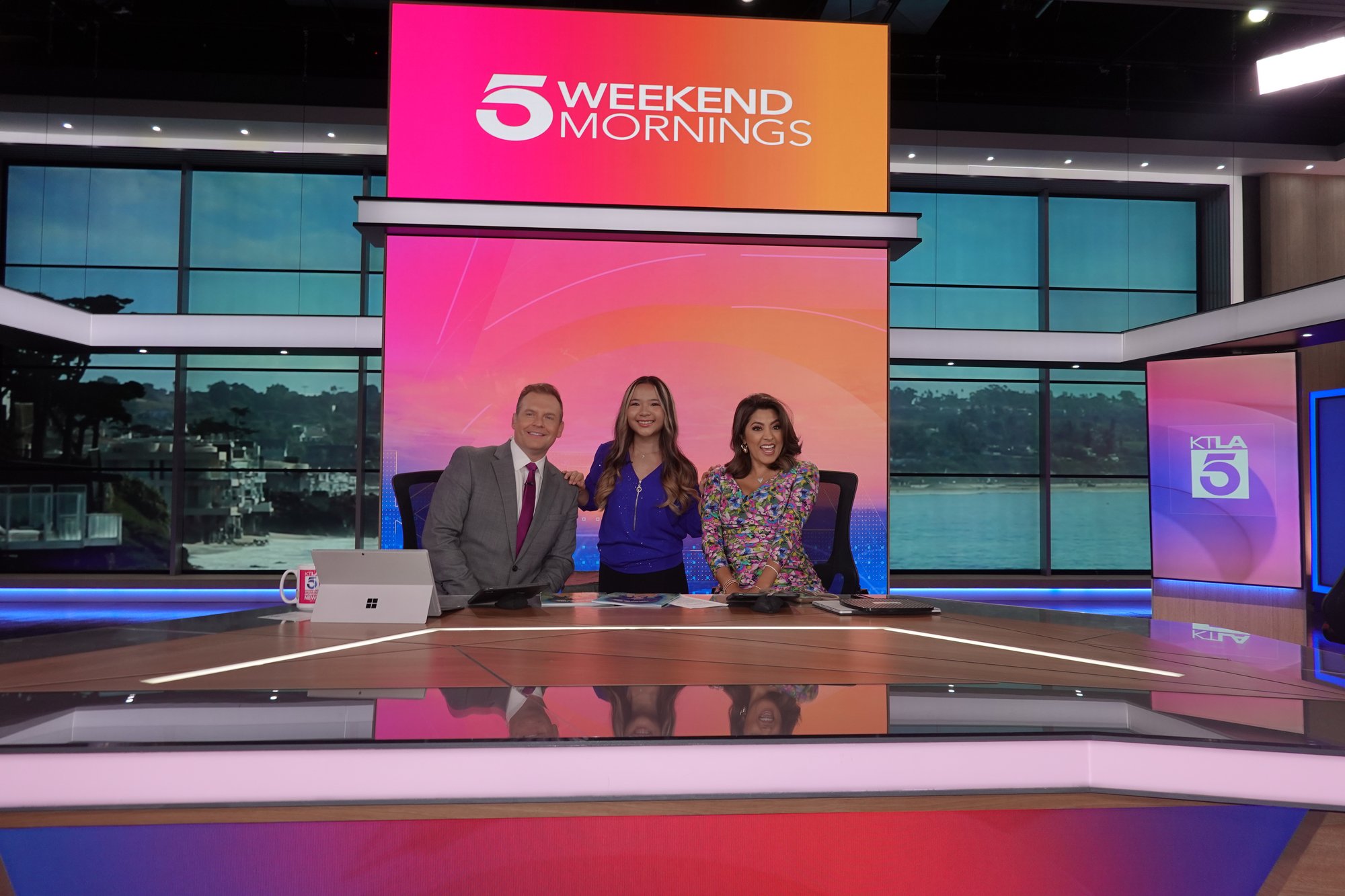 Project Pulmonary founder on the KTLA 5 Weekend Mornings news desk